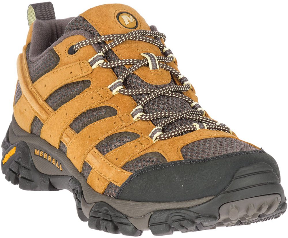 Buty Trekkingowe Merrell Męskie Brązowe/Czarne - Moab 2 Ventilator - 752180-WSO